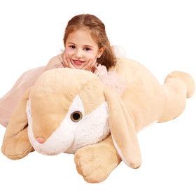 IKASA giant rabbit plush fur detail, soft texture you'll love to touch.