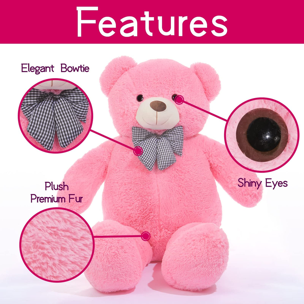 IKASA gift-ready teddy bear ideal for birthdays, holidays, and special occasions
