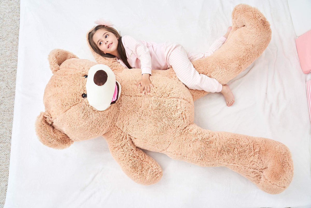 IKASA giant teddy bear packaging and setup ready for gifting and display.