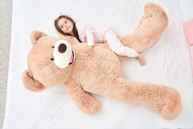 IKASA giant teddy bear packaging and setup ready for gifting and display.