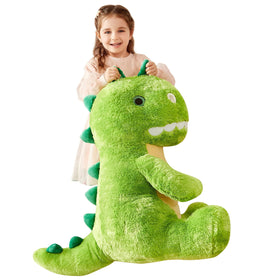 IKASA giant T-Rex plush 23-inch cuddly toy for kids' playtime.