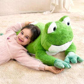 IKASA gift-ready frog stuffed toy ideal for birthdays or holidays