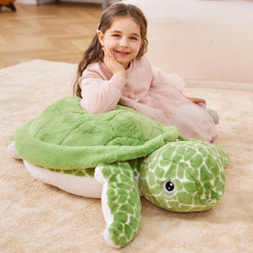 IKASA gift-ready sea turtle plush ideal for birthdays and special occasions.