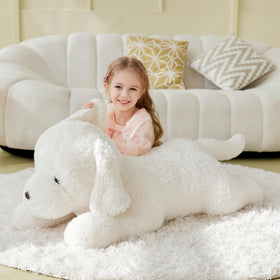 IKASA Labrador plush with soft fabric detail enhances cuddle factor and durability.