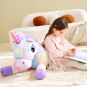 IKASA multicolored unicorn plush perfect as a gift for kids