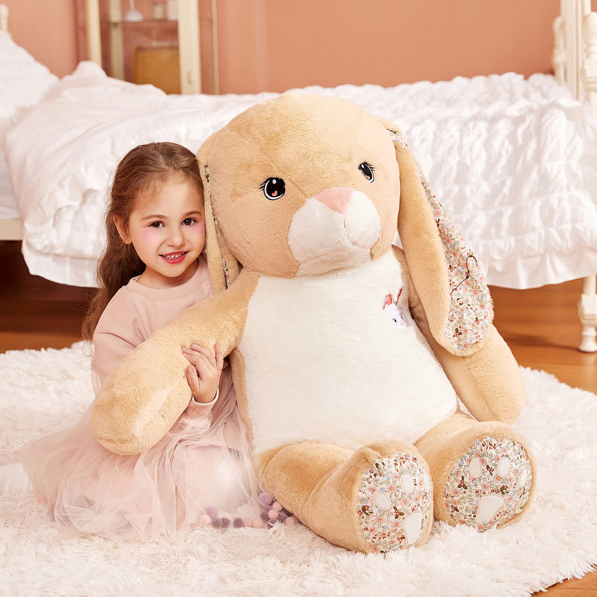 IKASA nursery decor-friendly bunny adds warmth to bedrooms and playrooms.