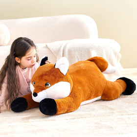 IKASA giant fox toy, durable and safe for children with EN71 and ASTM tested.