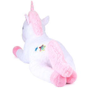 IKASA unicorn plush highlighting durable, safe fabric and construction