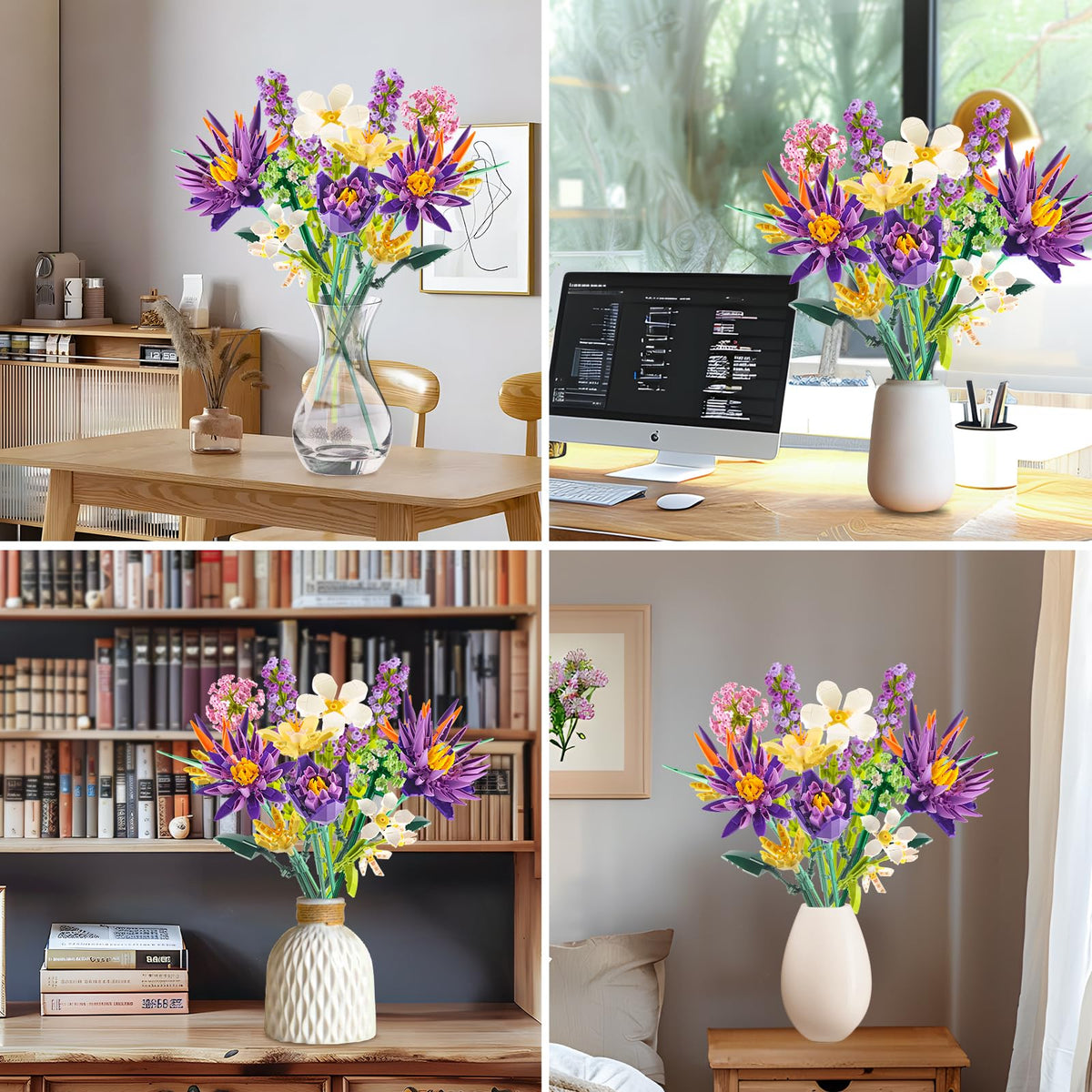 IKIDSUN DIY bouquet assembled in minutes for elegant spaces.
