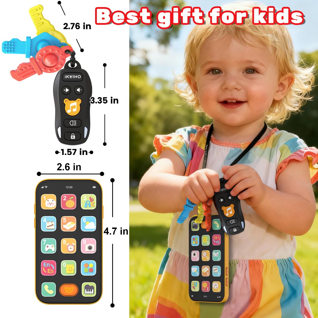 iKOIHO Safe Materials, BPA-free design with rounded edges for safe daily use.