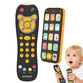 iKOIHO baby phone remote set with illuminated buttons for interactive pretend play