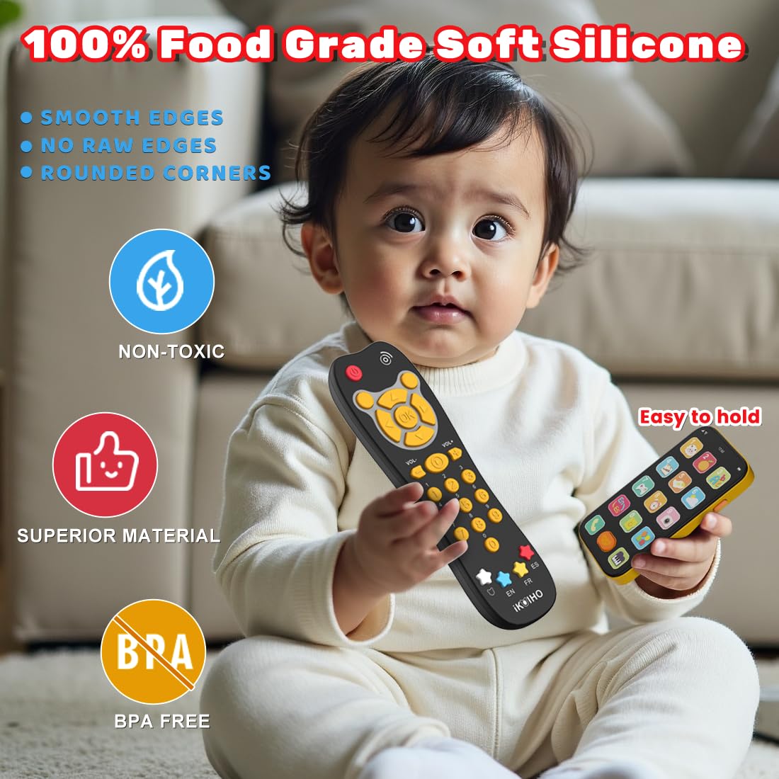 iKOIHO colorful toy remote and phone design to spark curiosity