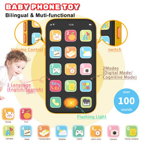iKOIHO bilingual remote and phone offering English and Spanish sounds