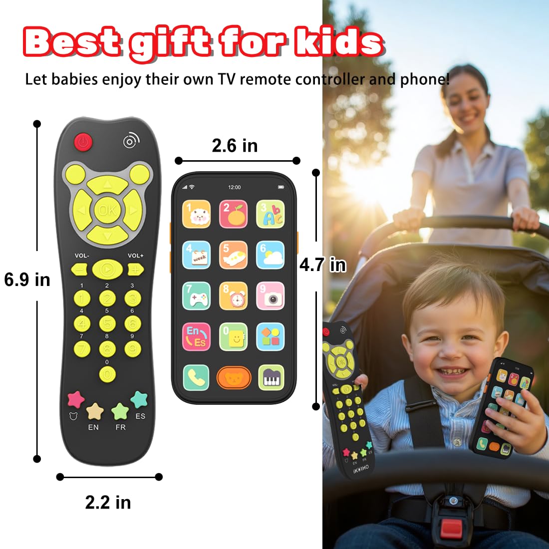iKOIHO remote packaging reveals gift-ready set for birthdays or baby showers.