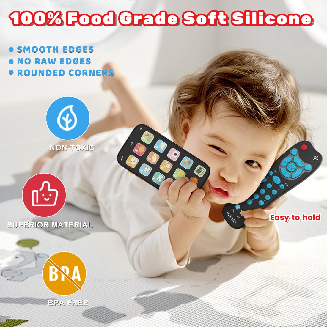 iKOIHO light-up phone — colorful visuals and sounds attract attention during play.