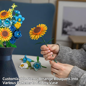 iLacven color-rich assembly lets you customize arrangement with adjustable petals