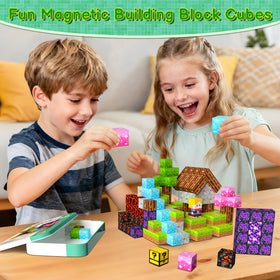iLacven magnetic blocks make a great gift for kids 3+ with endless build possibilities.