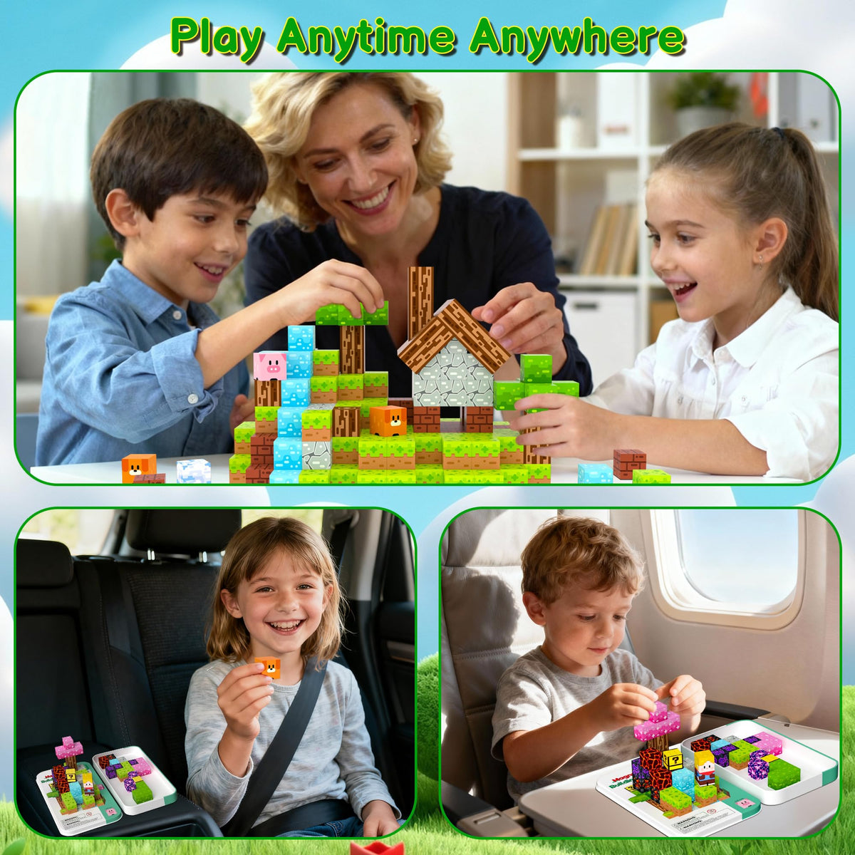iLacven magnetic blocks travel-ready set offers portable STEM fun for trips.