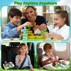 iLacven magnetic blocks travel-ready set offers portable STEM fun for trips.