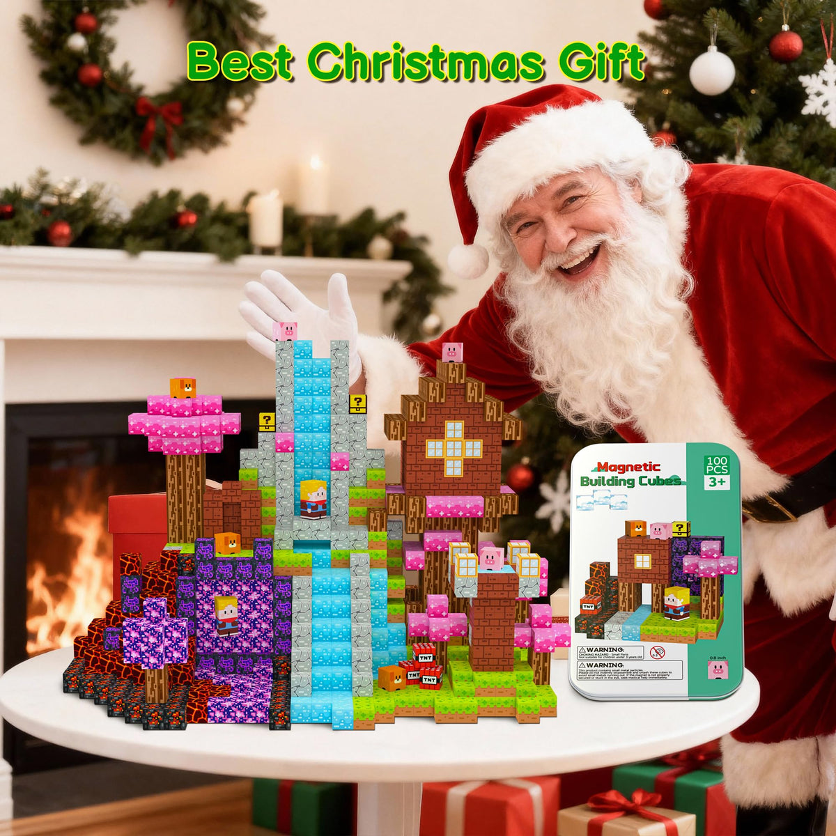 iLacven blocks shown in a backpack scene highlighting on-the-go STEM fun