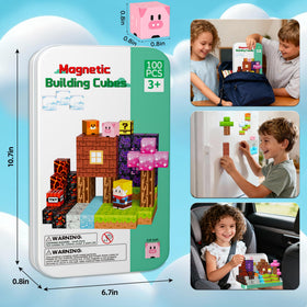 iLacven 0.8-inch cubes close-up emphasizing tactile feel and magnetic connectivity
