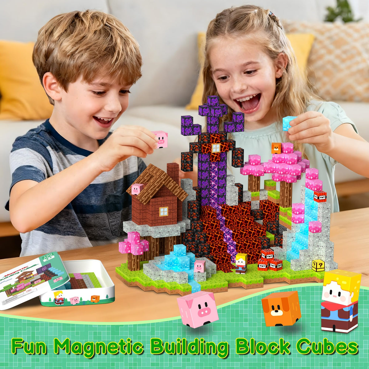 iLacven open-ended play encourages creativity and focus during build-and-rebuild sessions