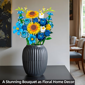 iLacven starry-night-inspired bouquet display enhances spaces with artful charm