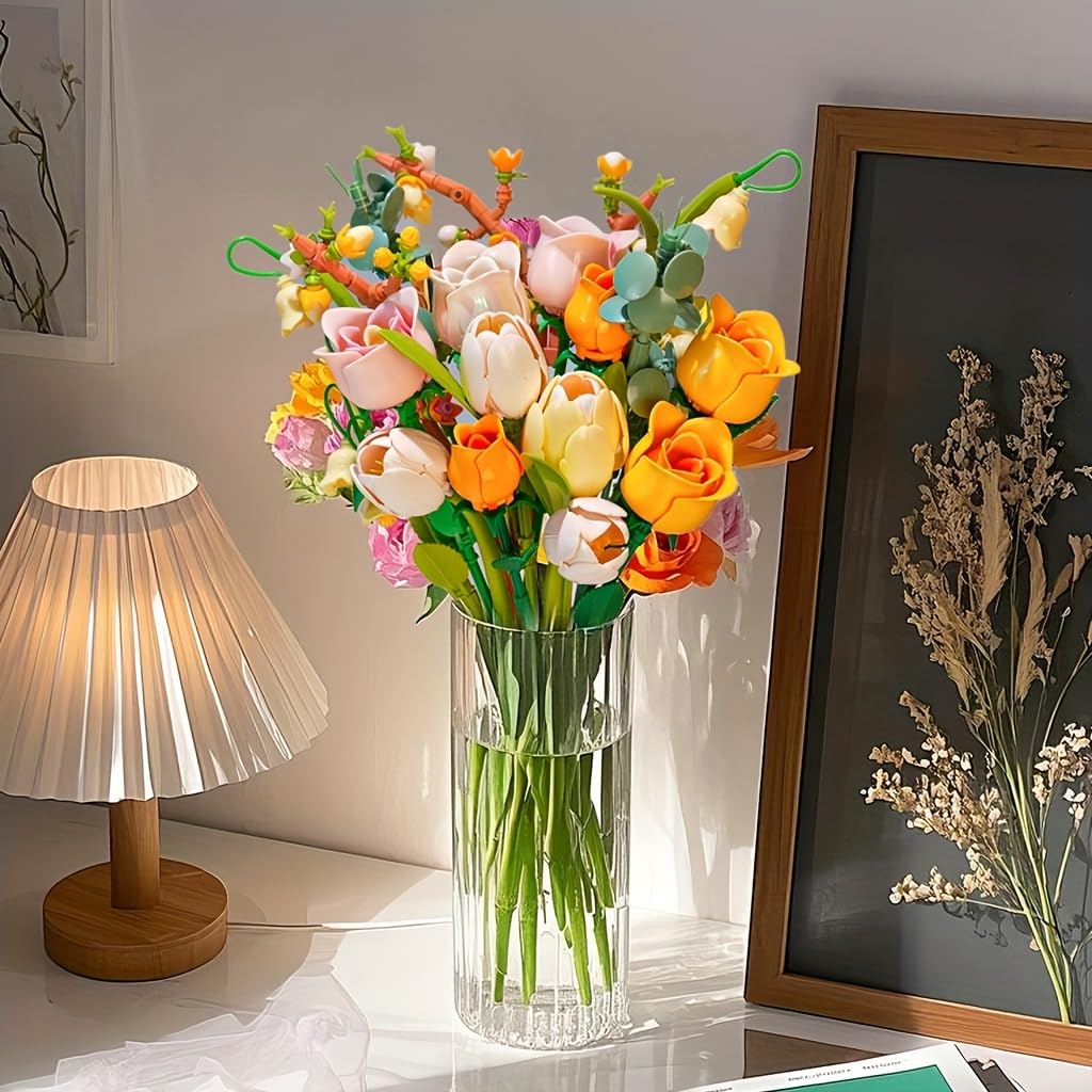 iLacven Tulip Rose petal detail shows layered colors and textures