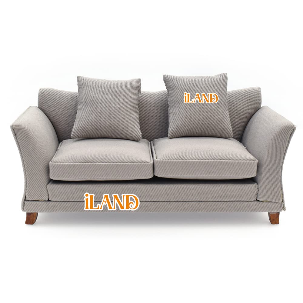 iland dollhouse couch khaki drills packaging open-box view demonstrates protective shipping