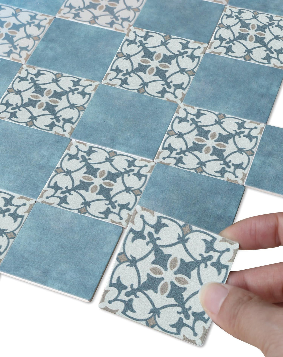 iLAND dollhouse flooring rococo floral tile adds vintage charm and realism to 1:12 scale rooms