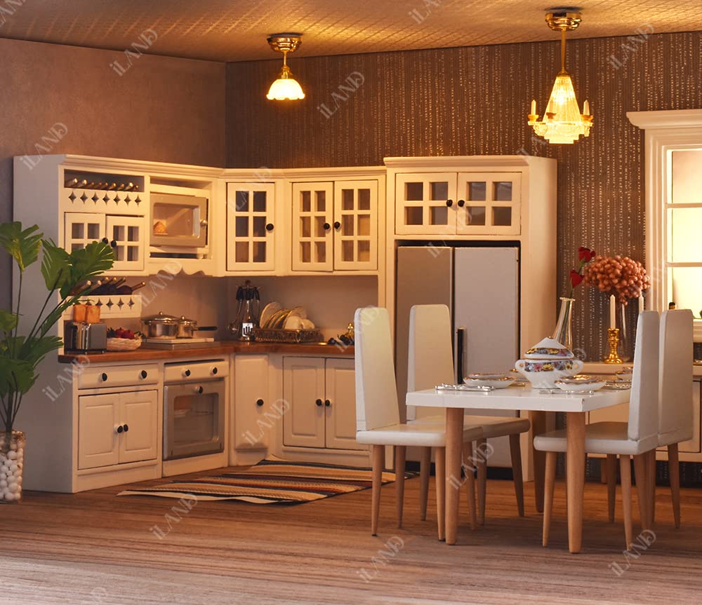 iland dollhouse kitchen microwave focal point adds modern charm to mini sets
