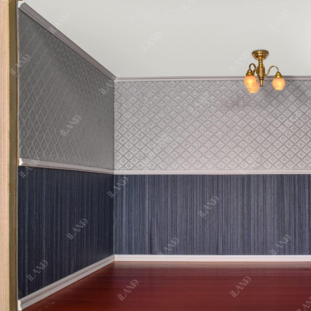 iland moulding panel 6 pcs enhances wall depth with classic white finish.