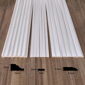 iland mini dollhouse skirting board 17-inch long for elegant wall transition