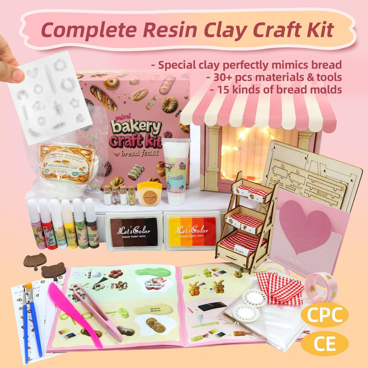 iLAND resin clay dough 150g highlights smooth texture for realistic pastries.