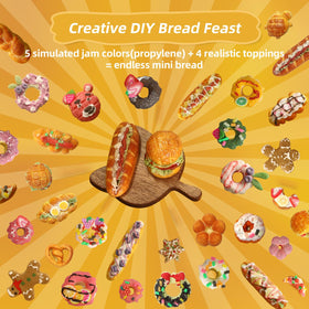 iLAND simulated jam colors and toppings to decorate miniature desserts.