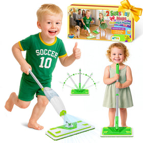 ILAVCLEAN 2-Set Toy Mop with water spray for engaging kid play.