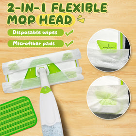 ILAVCLEAN non-slip handle for comfortable pretend chores.