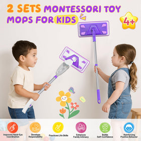 ILAVCLEAN toy mop flat dry setup for independent play