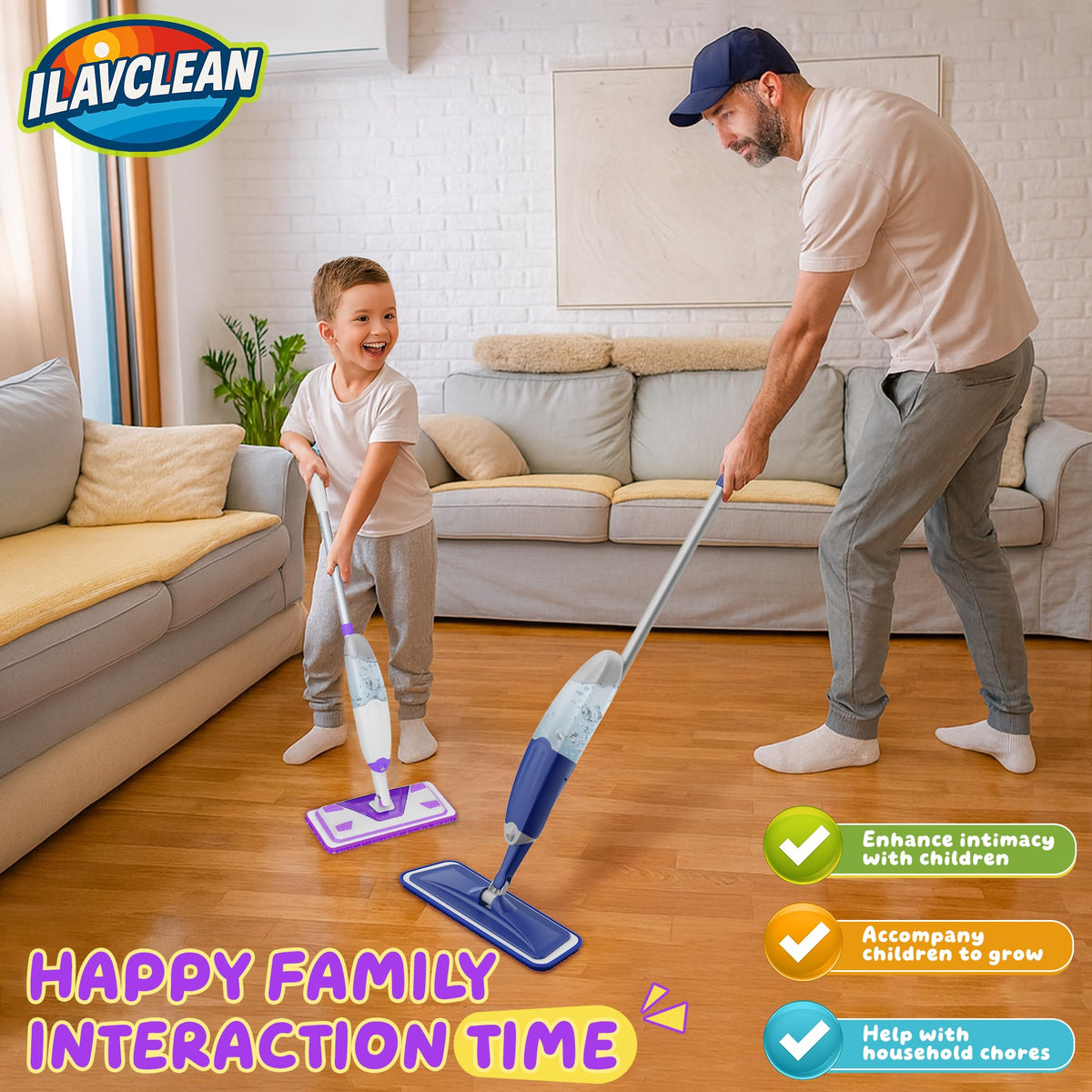 ILAVCLEAN lightweight design keeps play comfortable for small hands