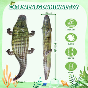 ILEISURELY alligator photo prop for parties, creates memorable summer selfies.