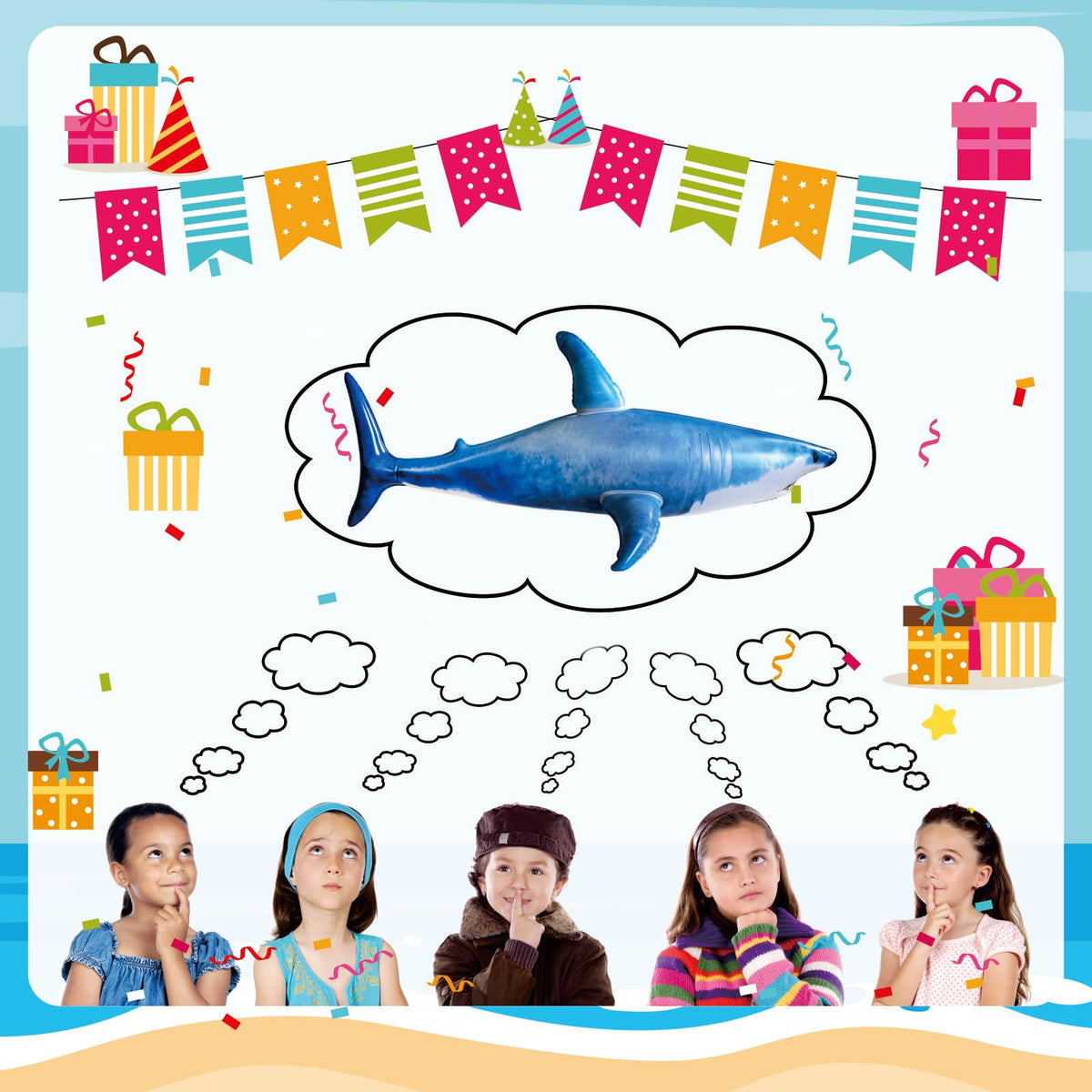ILEISURELY foldable shark toy stored neatly after use
