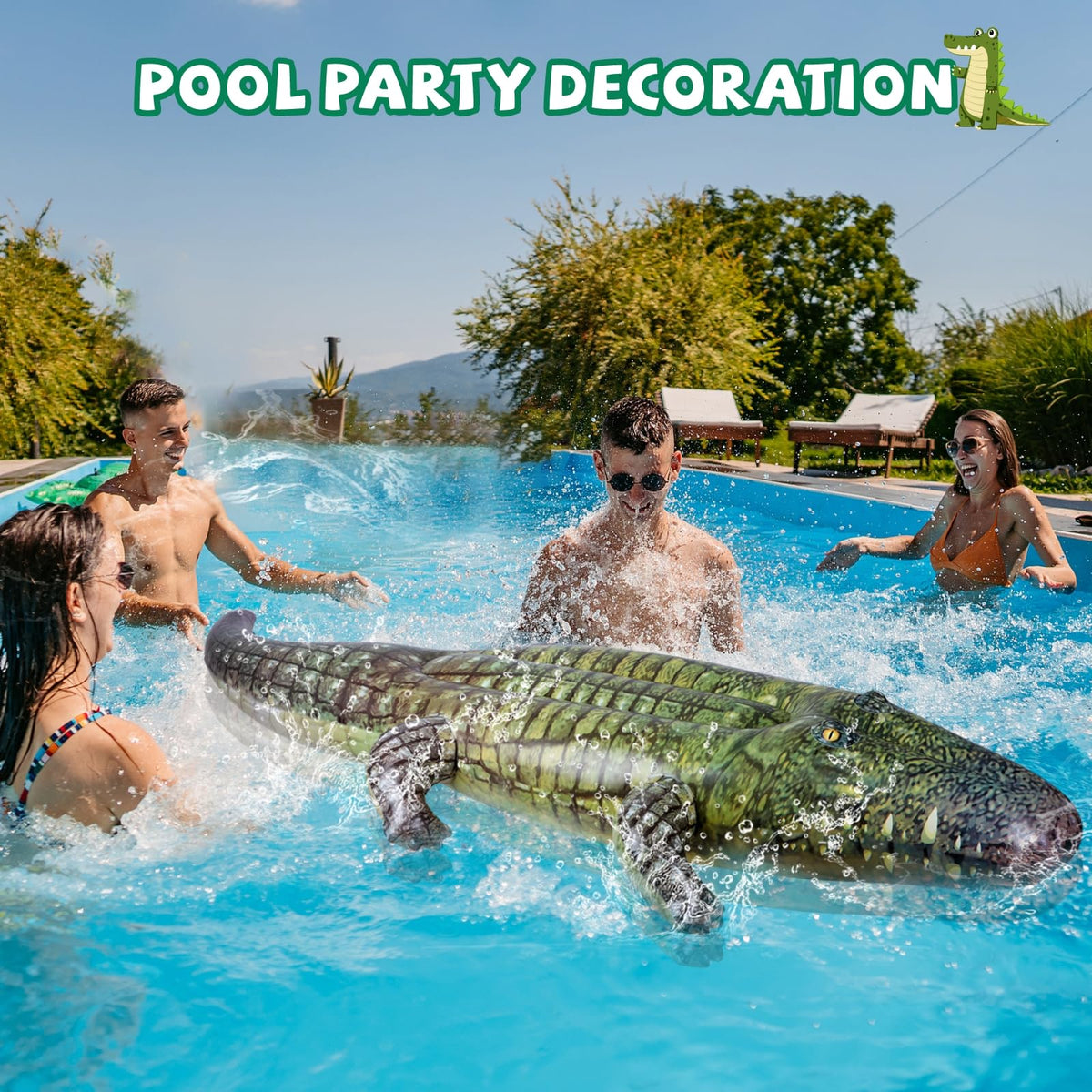 ILEISURELY 84-inch float makes a dramatic centerpiece for photos.