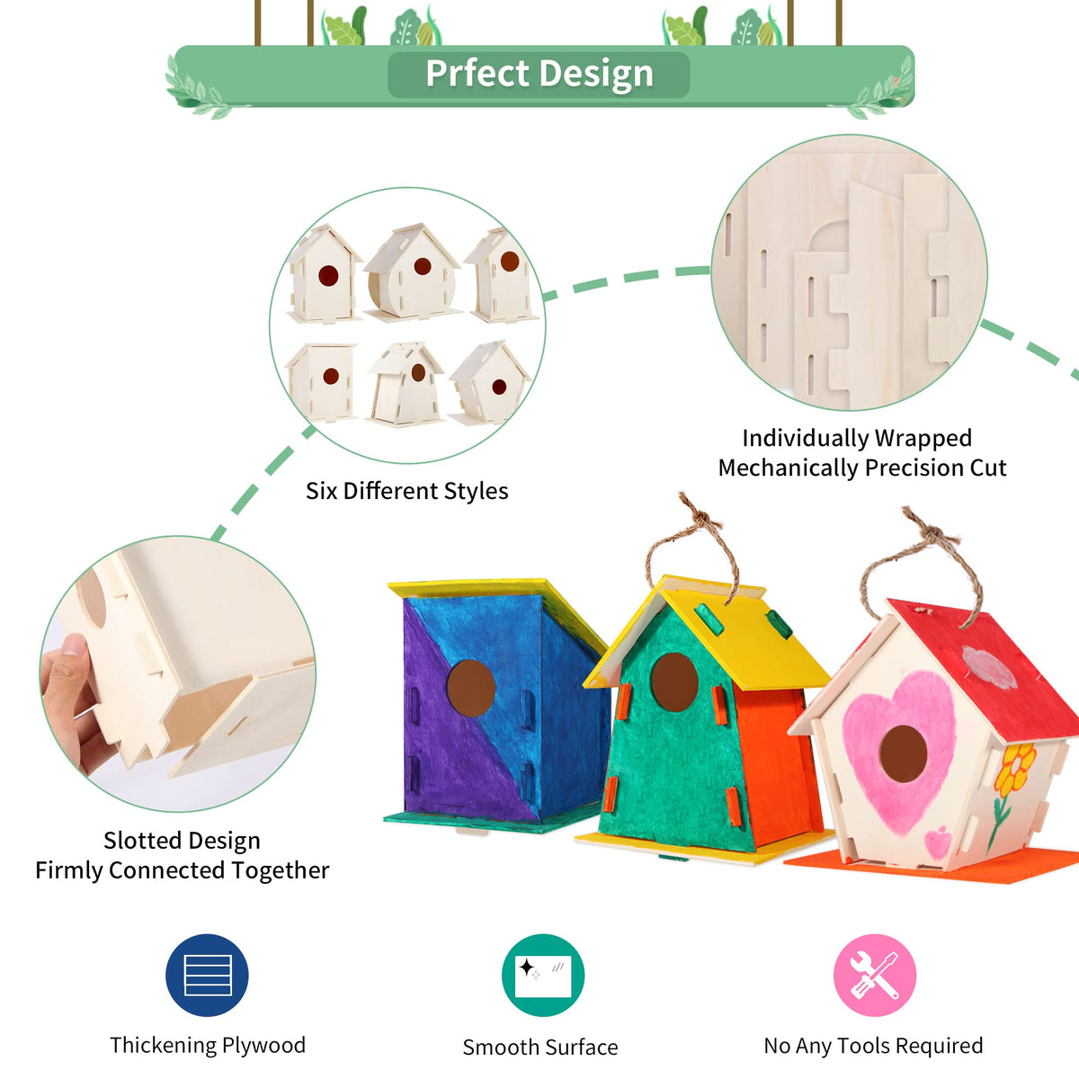 ILHSTY six-styles bird house designs inspire variety and ongoing exploration.