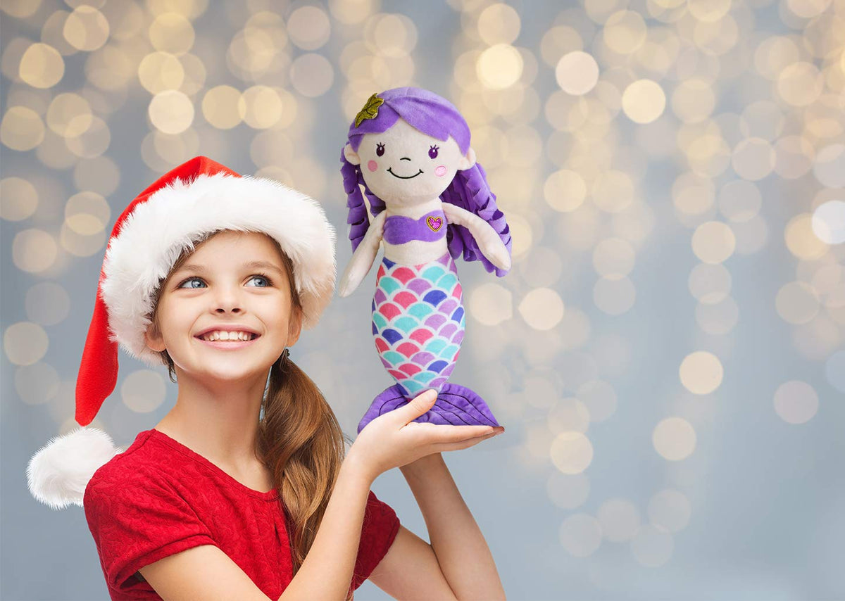 illuOKey Mermaid Doll ideal travel companion for nap time and trips.