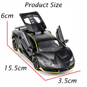iLooboo Alloy Black Lambo pull-back action for quick tabletop movement
