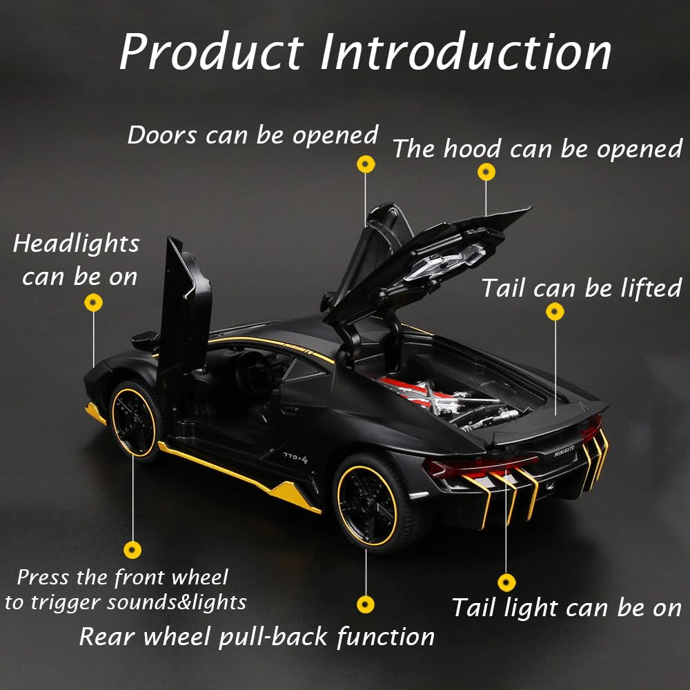 iLooboo Alloy Black Lambo side profile showing sleek silhouette
