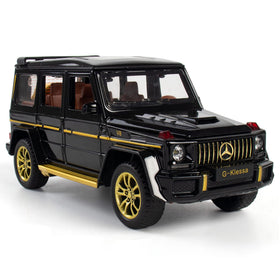 iLooboo G63 toy car side view with sleek alloy finish ideal for display