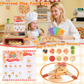 iLuckinSpri pizza-cutter supports safe, precise slicing during kitchen pretend play.