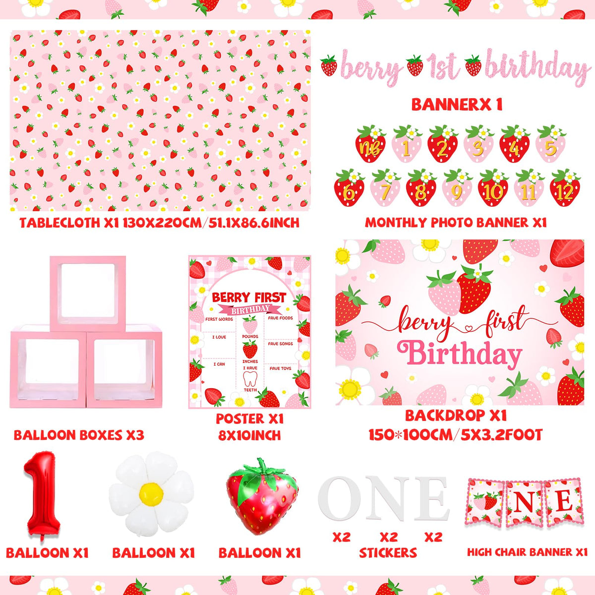 ILUIGGW 85pcs latex balloons set, pink, red, white for festive vibes
