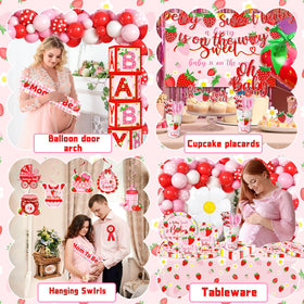 ILUIGGW strawberry cupcake toppers decorate treats with playful charm